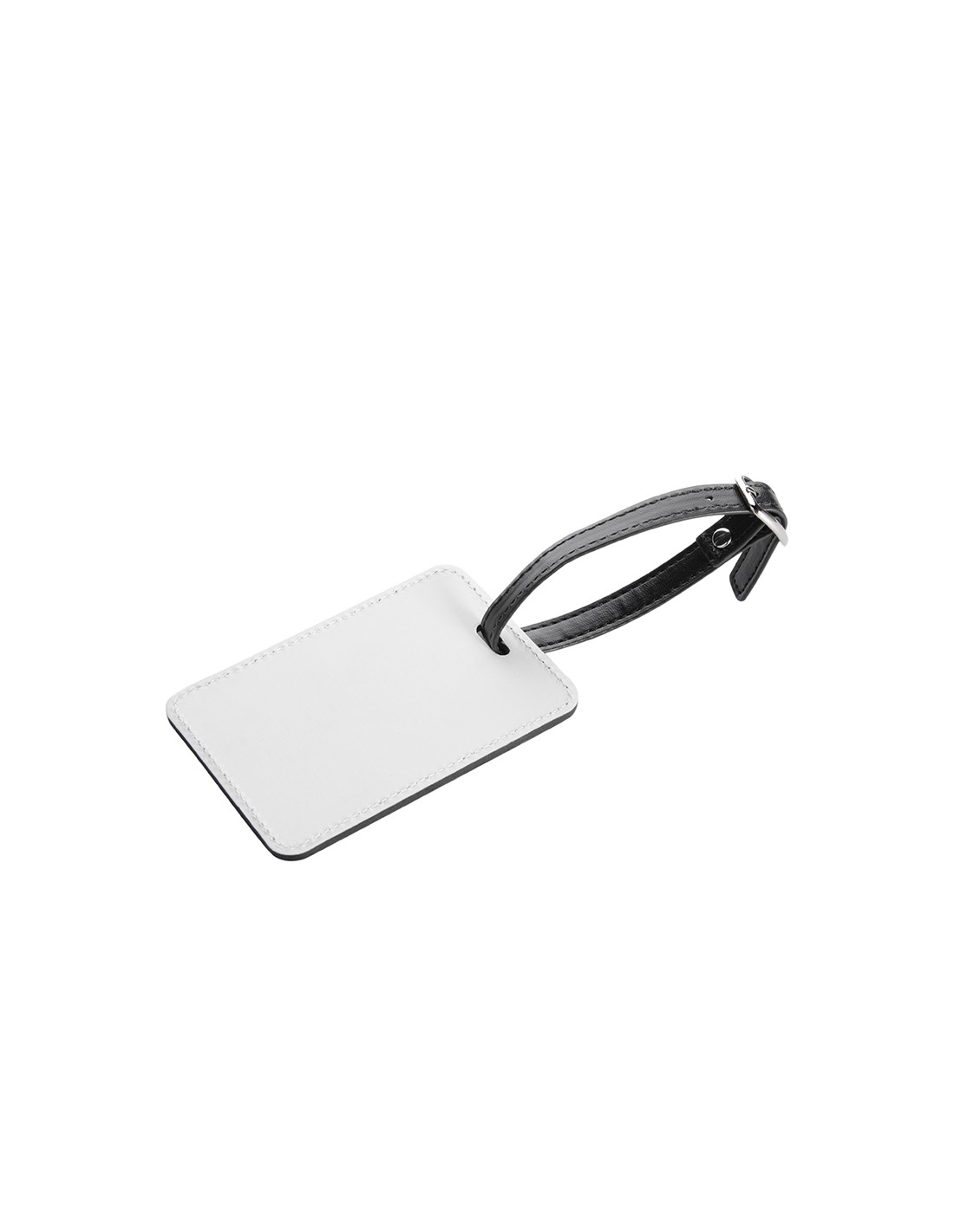 Étiquette de bagage en cuir PU double face