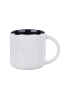 14oz Two-Tone Color Mug (Black)