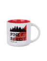 Tasse bicolore de 14 oz (rouge)