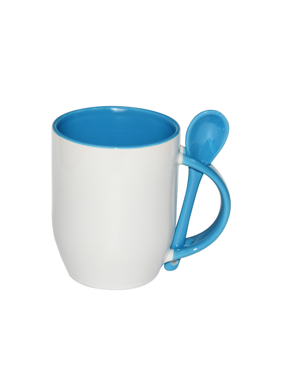 Tasse cuillère à sublimation couleur 11oz, bleu clair