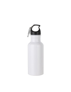 Bouteille d'eau en aluminium de 600 ml (blanche)