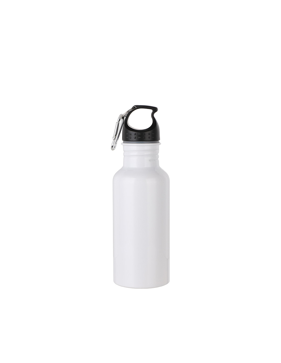 Bouteille d'eau en aluminium de 600 ml (blanche)