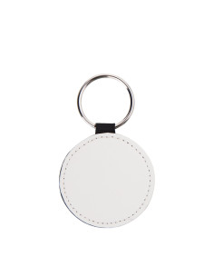 Porte-clés en cuir PU (rond)
