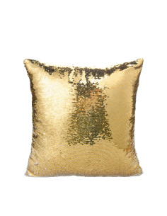 Funda de almohada con lentejuelas (dorada y plateada)                      