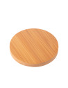 Dessous de verre rond en bambou (9,5 cm)