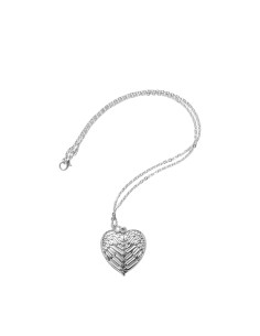 Heart Angel Wings Necklace(Silver)