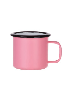 Tasse en émail de 12 oz/360 ml (rose mat)
