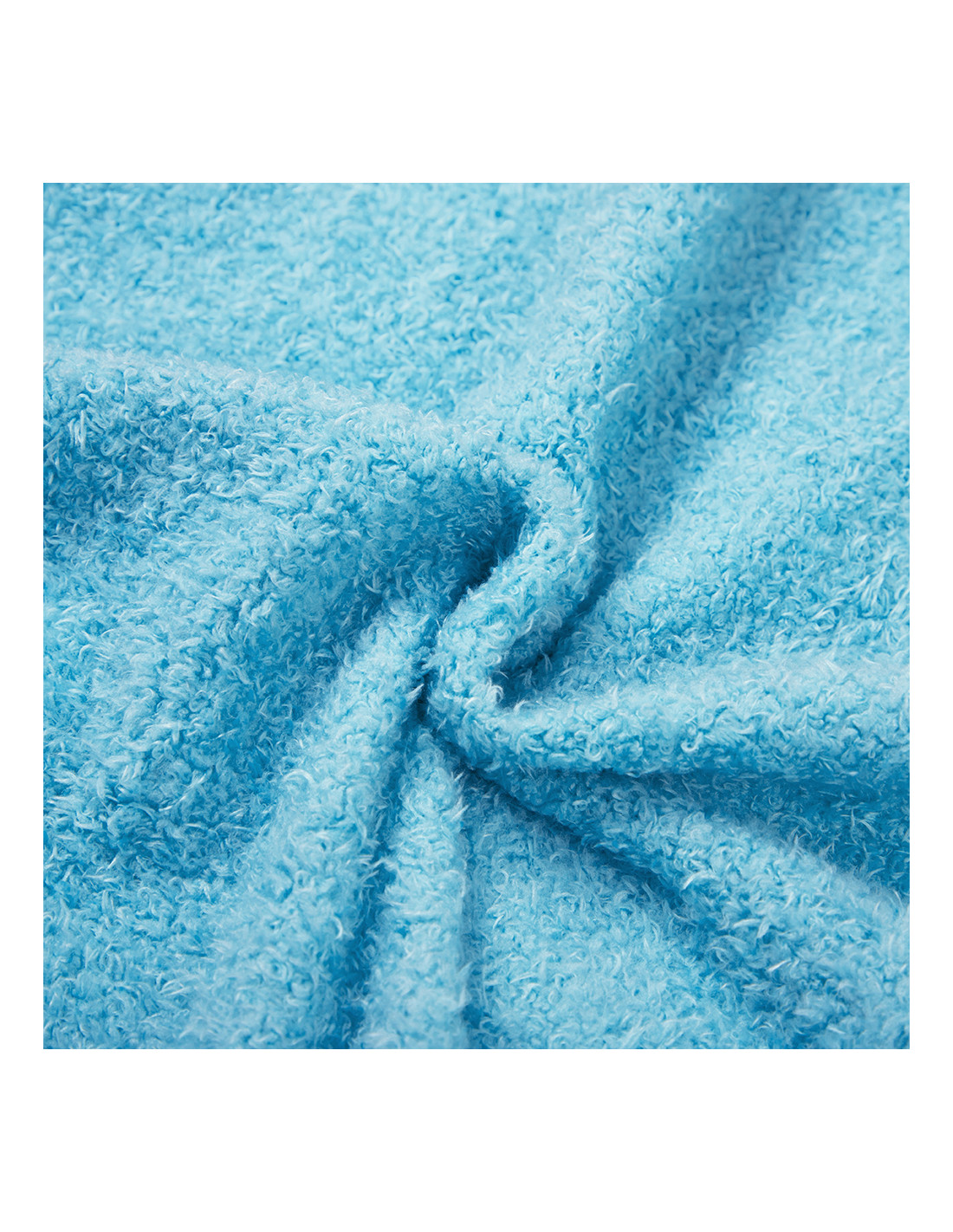 Crayon en peluche mélangé/étui de maquillage (blanc/bleu clair)