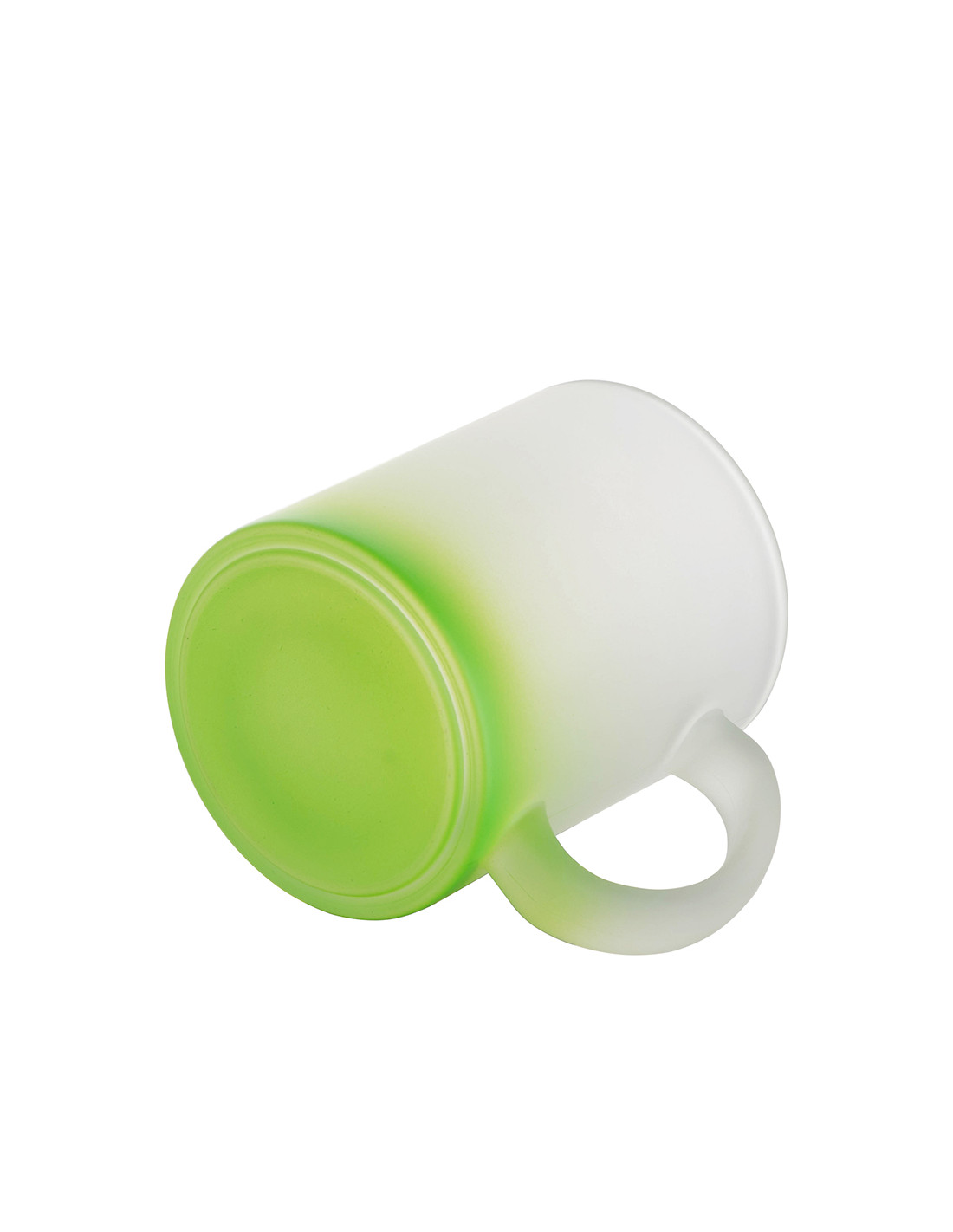 Tasses en verre 11oz dégradé vert