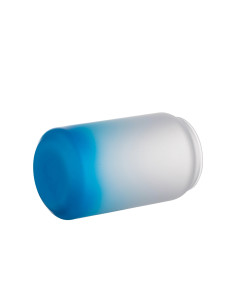Tasses en verre 13oz/400ml dégradé bleu clair 2