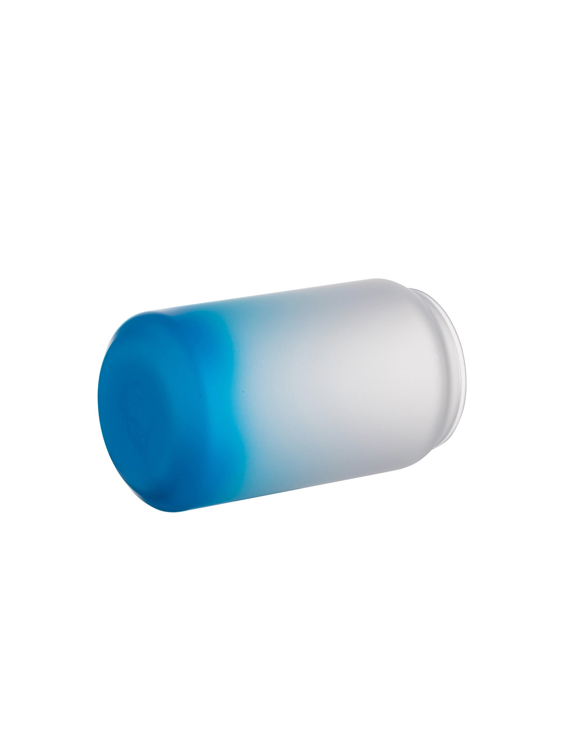 Tasses en verre 13oz/400ml dégradé bleu clair