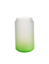 Tasses en verre de 13 oz/400 ml, vert dégradé