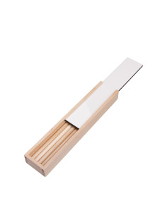 Boîte de rangement pour stylos de couleur avec insert HB (stylo 8 pièces)