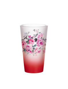 Tasse en verre de 17 oz (dégradé de couleur rouge) 2