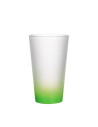 Tasse en verre de 17 oz (dégradé de couleur vert)