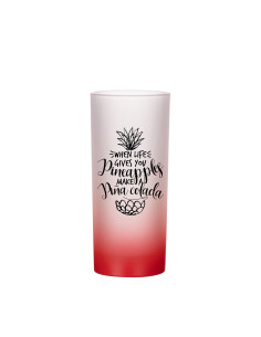 Tasse en verre de 10 oz (dégradé de couleur rouge) 2