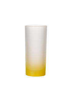 Tasse en verre de 10 oz (dégradé de couleur jaune)