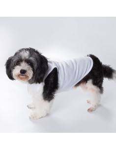Sublimation Dog Top Tank T-Shirt  S(White) 2