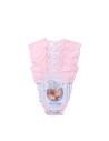 Combinaison bébé manches courtes Raglan XL (rose, 12-18 mois)
