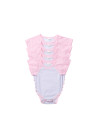 Combinaison bébé manches courtes Raglan XXL (rose, 18-24 M)