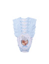 Combinaison bébé manches courtes Raglan M (bleu clair, 3-6M)