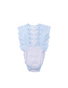 Combinaison bébé manches courtes Raglan M (bleu clair, 3-6M)