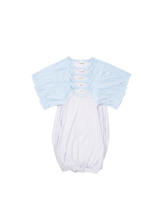 Chemise de nuit bébé manches longues Raglan XXL (bleu clair, 18-24 M)