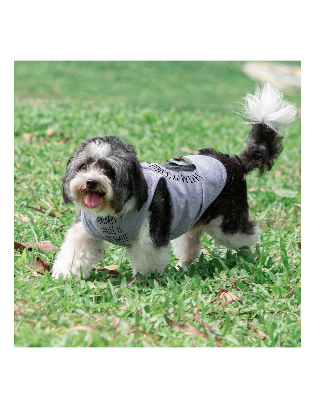T-shirt débardeur pour chien à sublimation XS (gris)