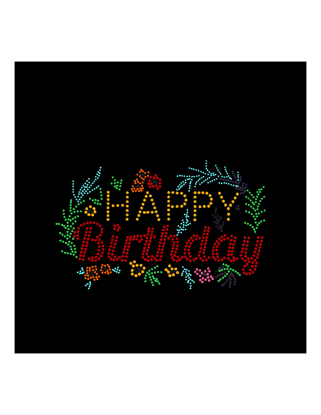 Feuille de transfert en faux strass (Joyeux anniversaire, 9,5 x 6 cm)
5 feuilles/paquet