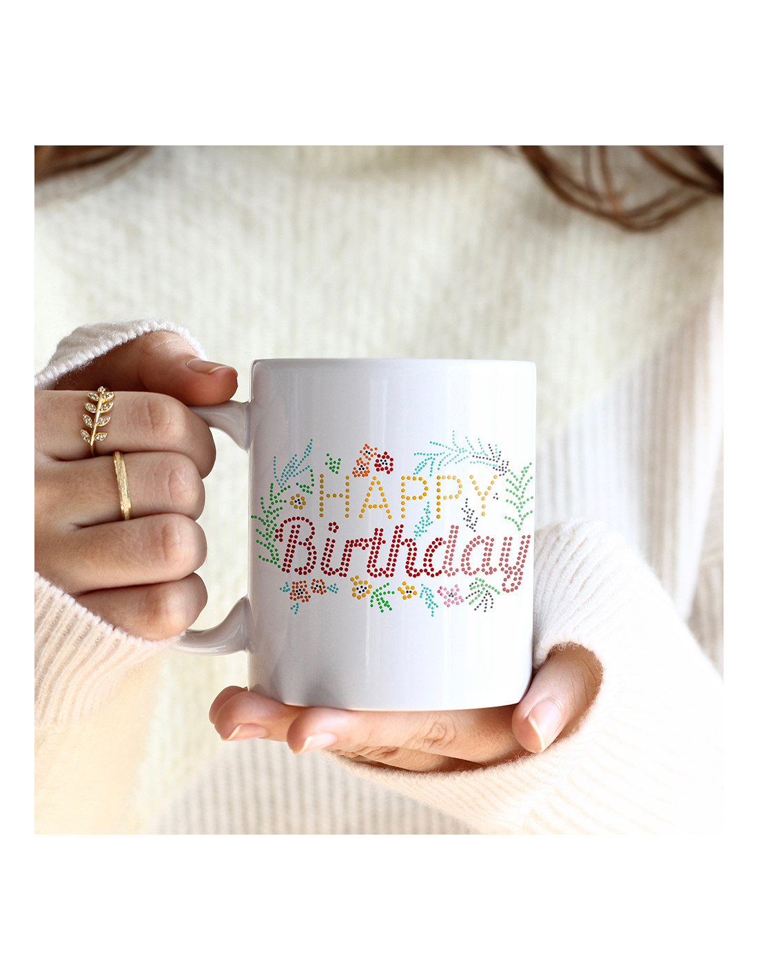 Feuille de transfert en faux strass (Joyeux anniversaire, 9,5 x 6 cm)
5 feuilles/paquet