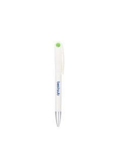 Stylo à bille blanc-bleu 2