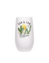 Verre à vin sans pied de 13 oz/400 ml (dépoli)