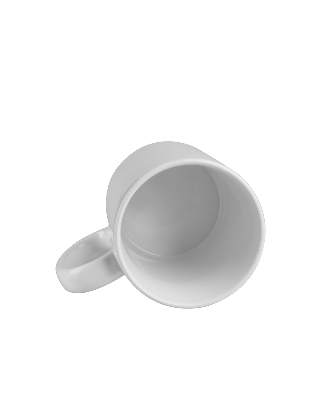 Tasse à revêtement blanc de 11 oz