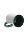 Tasse de couleur intérieure/poignée de 11oz-vert