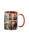 Tasse de couleur intérieure/poignée de 11 oz-Orange