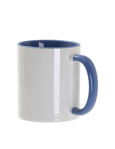 Tasse de couleur intérieure/poignée de 11 oz, bleu clair 2
