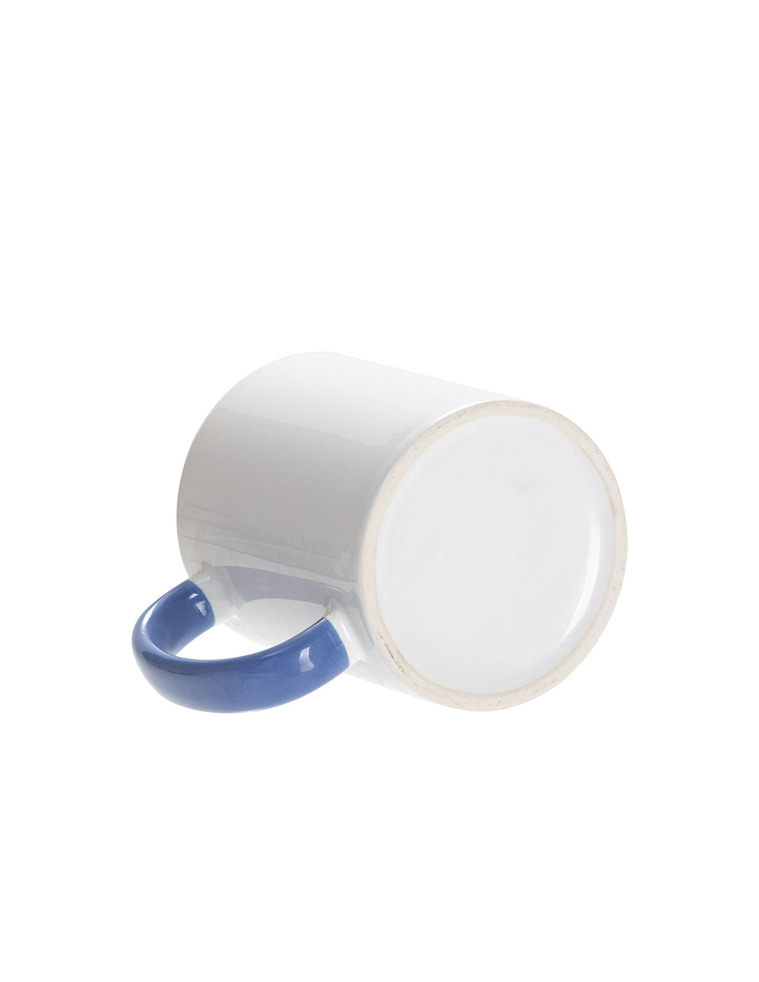 Tasse de couleur intérieure/poignée de 11 oz, bleu clair