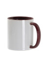 Tasse de couleur intérieure/poignée de 11 oz-marron