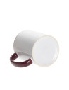 Tasse de couleur intérieure/poignée de 11 oz-marron