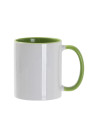 Tasse de couleur intérieure/poignée de 11oz-Vert clair