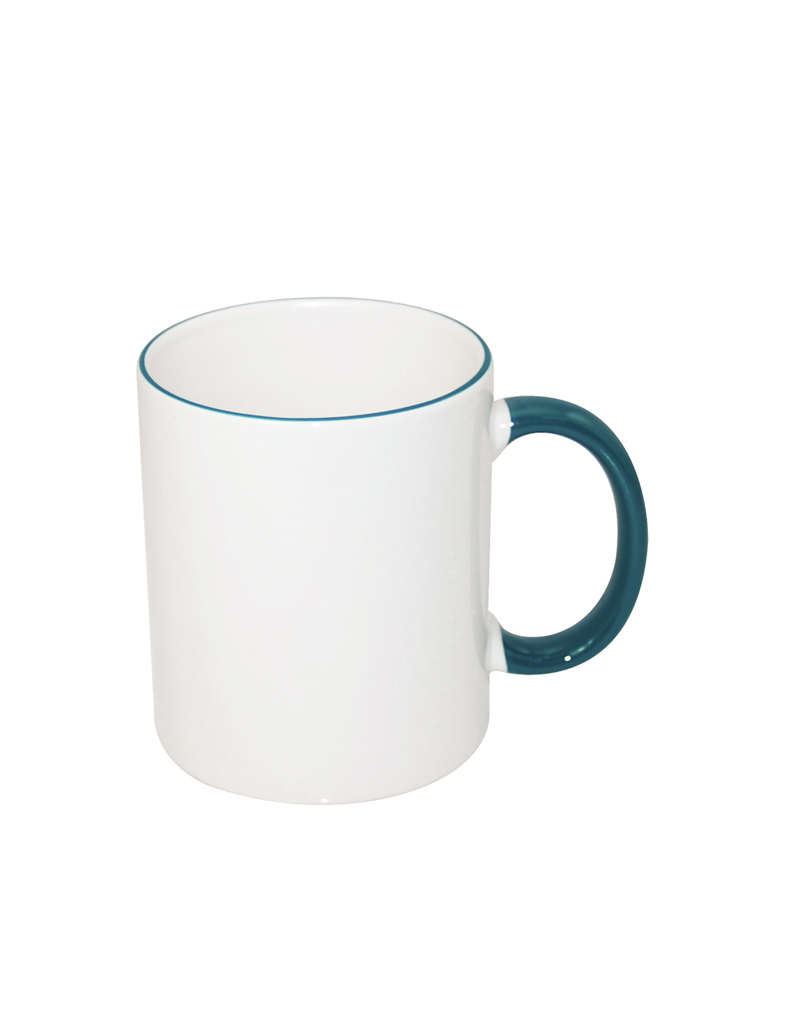 Tasse à poignée à bord de 11 oz - Vert
