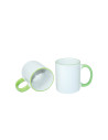 Tasse à poignée à bord de 11 oz - Vert clair