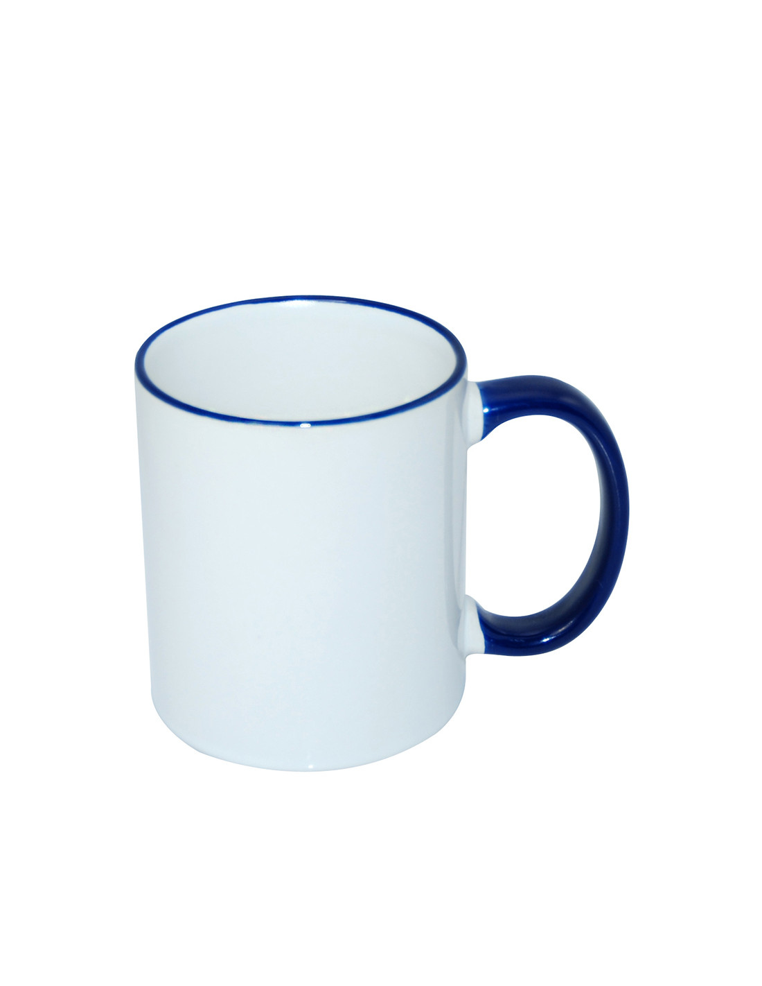Tasse à poignée à bord de 11 oz - Bleu