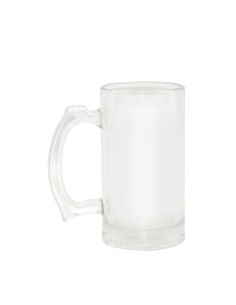 Chope à bière en verre de 16 oz (clair)
