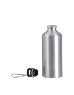 Botella de agua de aluminio de 600 ml (plata) 2