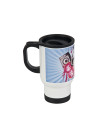 Tasse en acier inoxydable de 14 oz/420 ml - Blanc complet