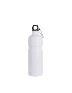 Botella de agua de aluminio de 750 ml (blanca)