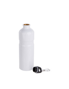 Botella de agua de aluminio de 750 ml (blanca) 2
