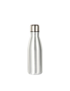 Botella de aluminio con forma de cola de 17 oz/500 ml (plateada)