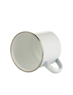 Tasse en émail de 12 oz avec fond plat 2